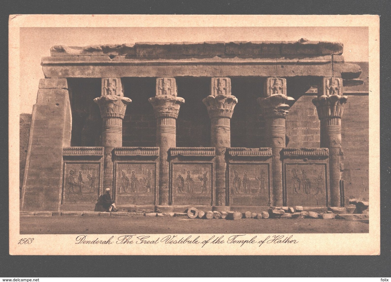 Denderah - The Great Vestibule Of The Temple Of Hathor - Qena