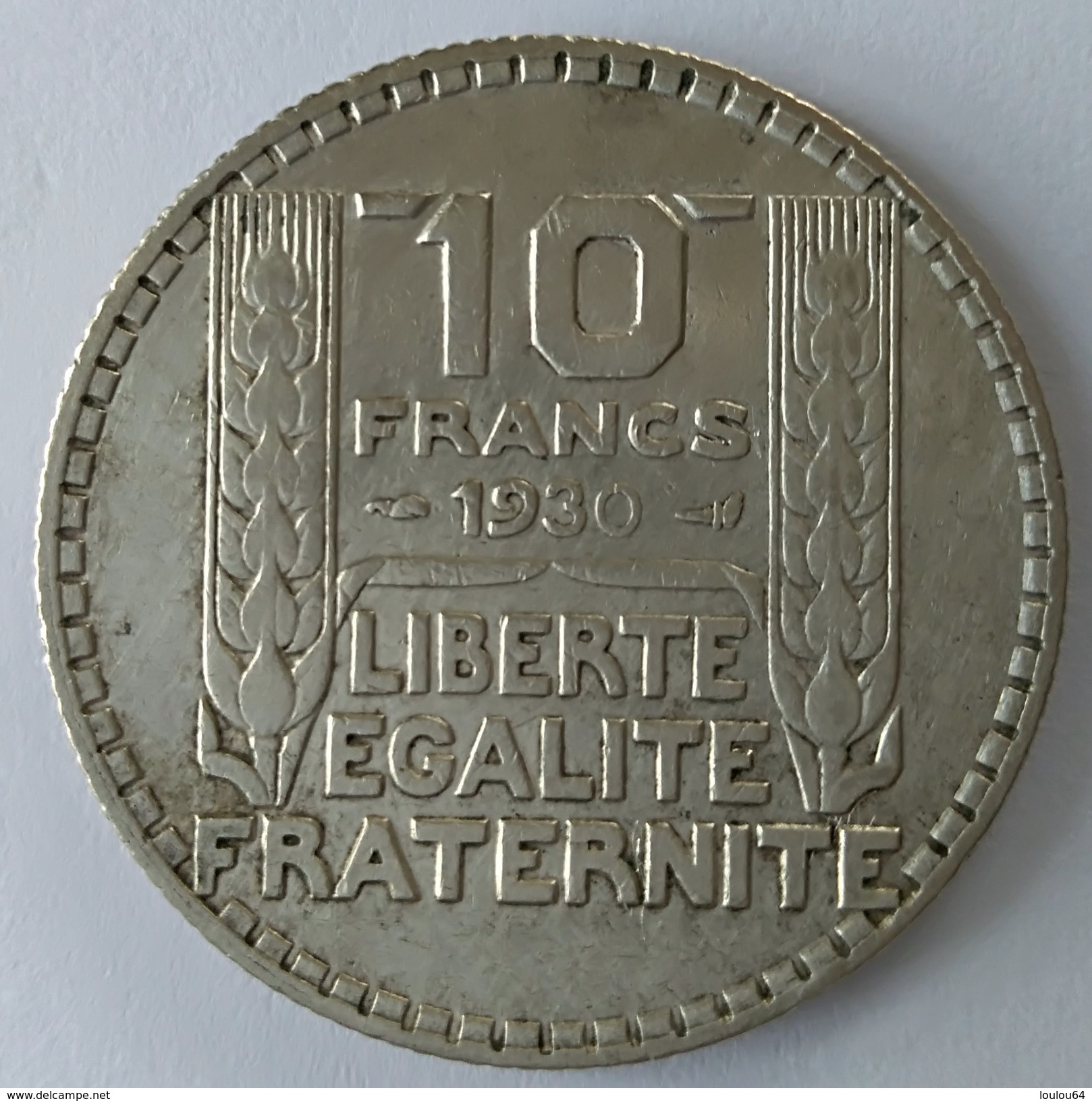 10 Francs TURIN 1930 - - Autres & Non Classés