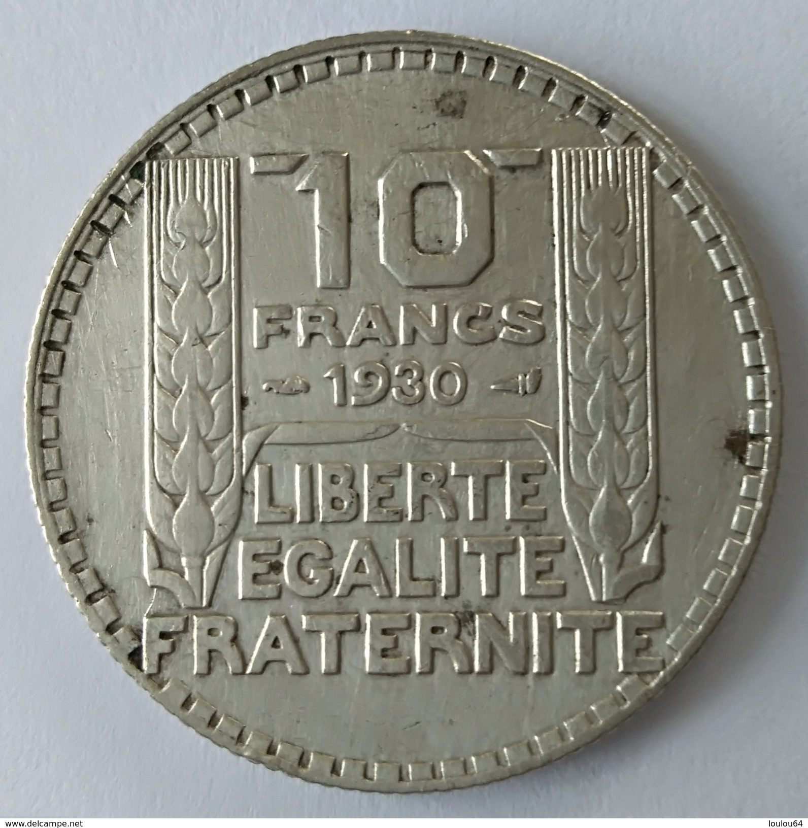 10 Francs TURIN 1930 - - Autres & Non Classés