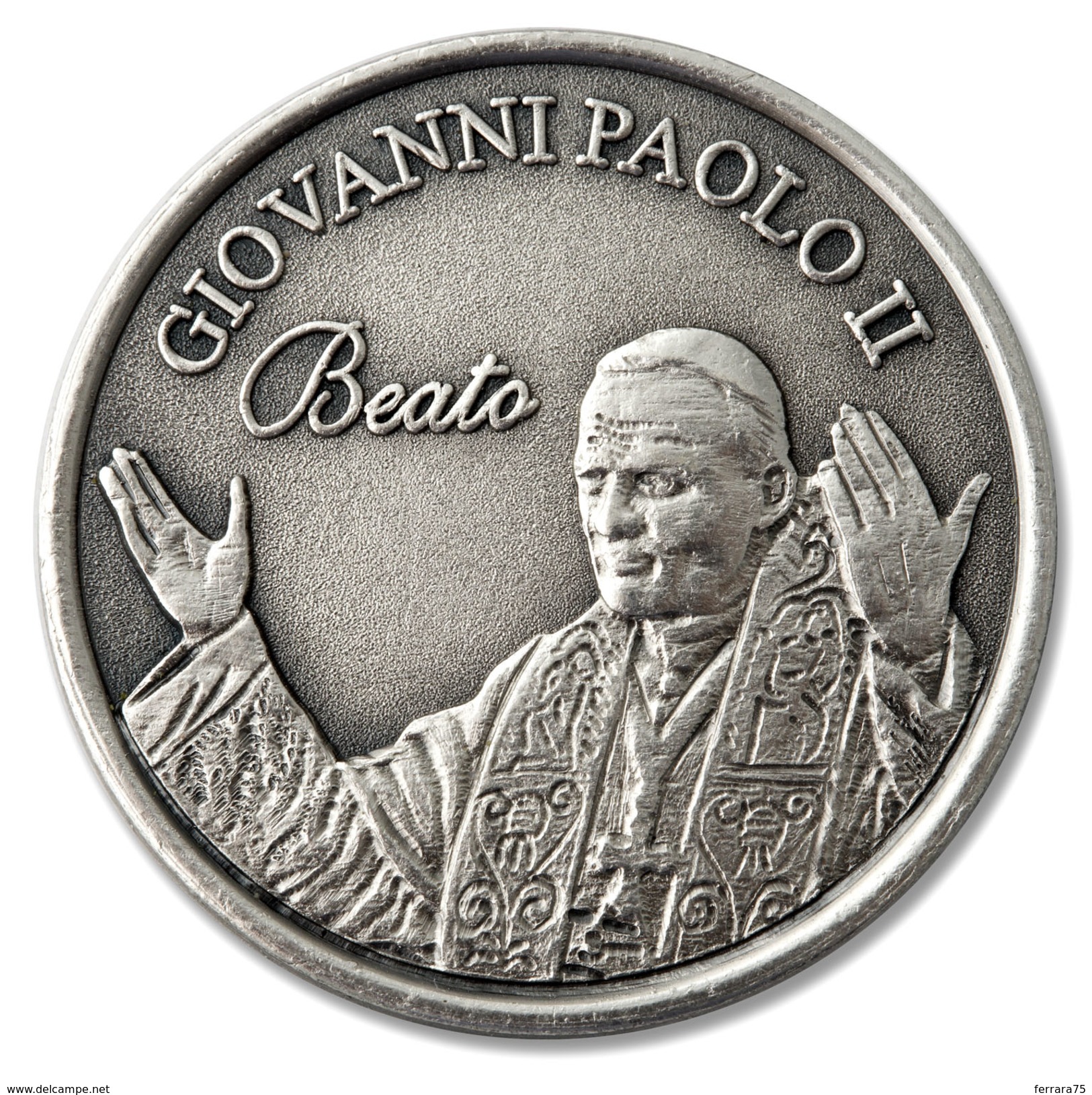 BOLAFFI-GIOVANNI PAPA PAOLO II: BEATIFICAZIONE 2011 MEDAGLIA + BANCONOTA Laminata - Vatikan