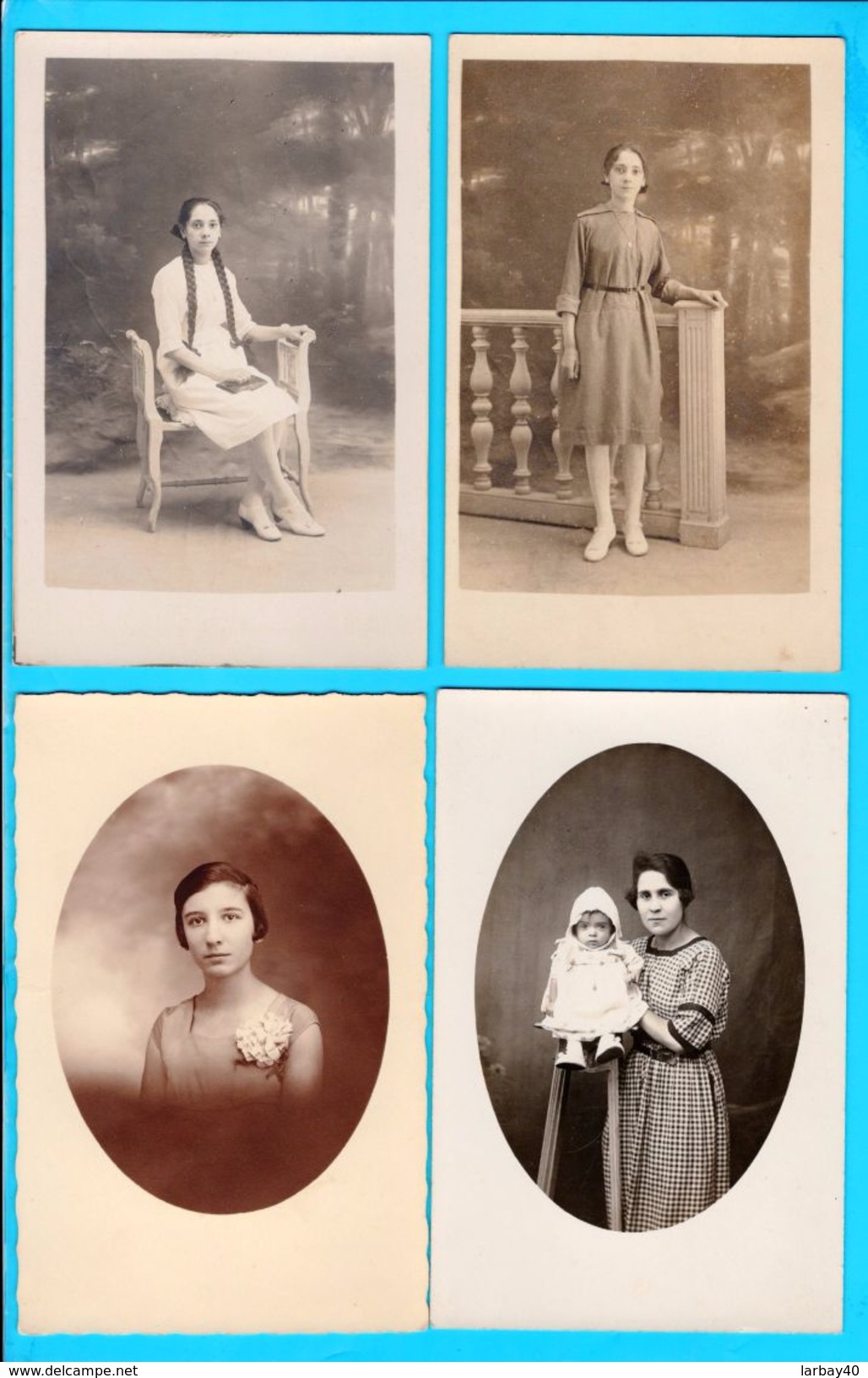 Lot De 12 Cpa Carte Postale Ancienne -  Photo  Femmes - Fotografie