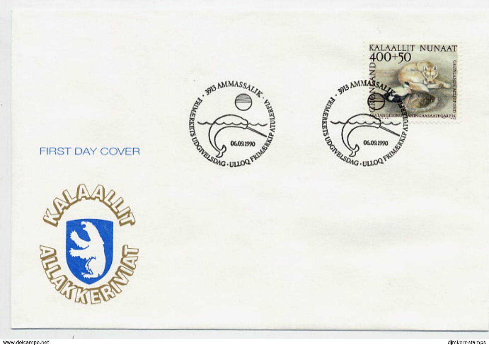 GREENLAND 1990 Welfare Fund On FDC .  Michel  208. - FDC