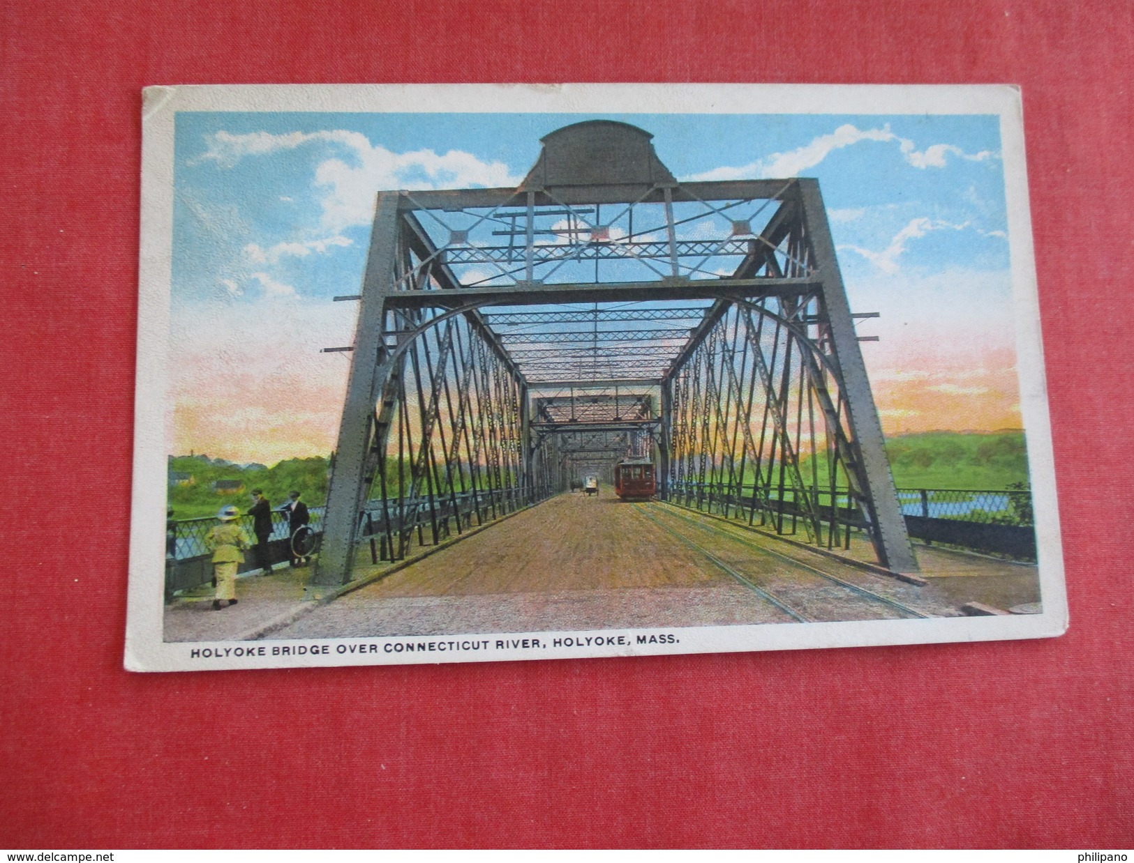 Bridge Over Connecticut River Holyoke Massachusetts >  ==== =ref 2776 - Springfield