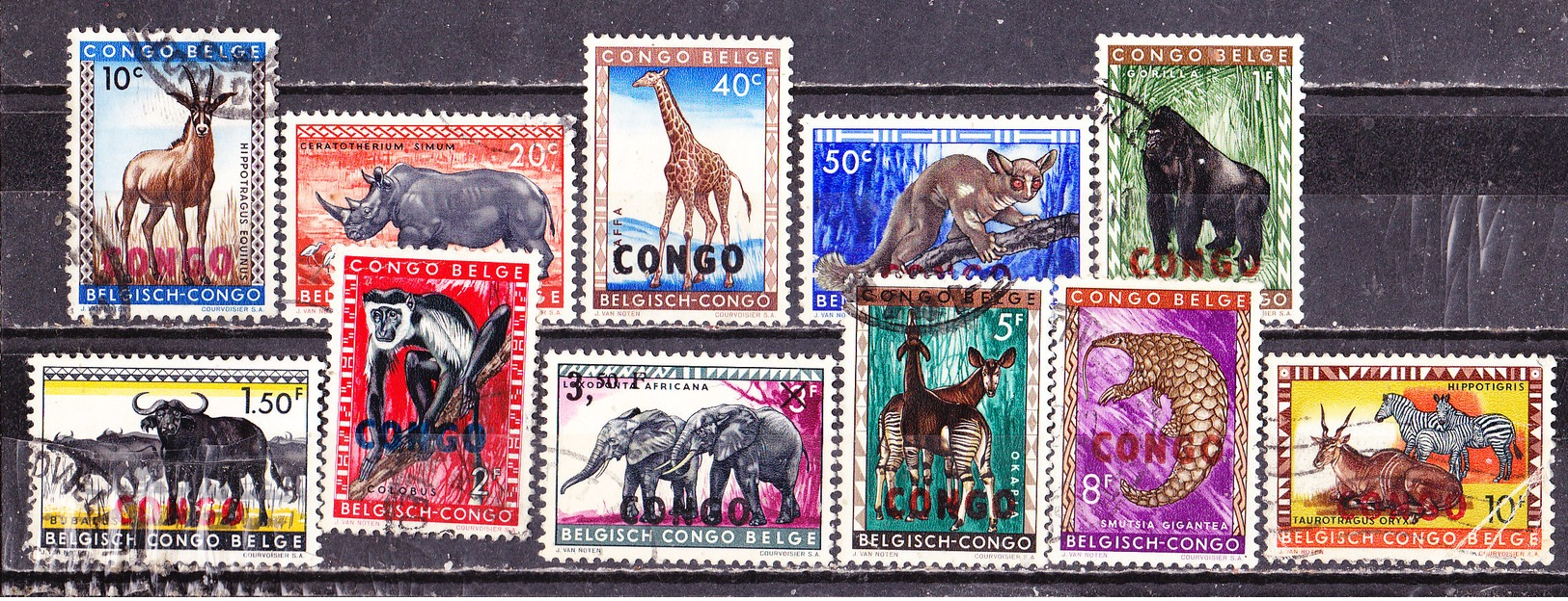 Repubblica Del Congo 1960 Serie Animali Non Completa  Usato - Altri & Non Classificati