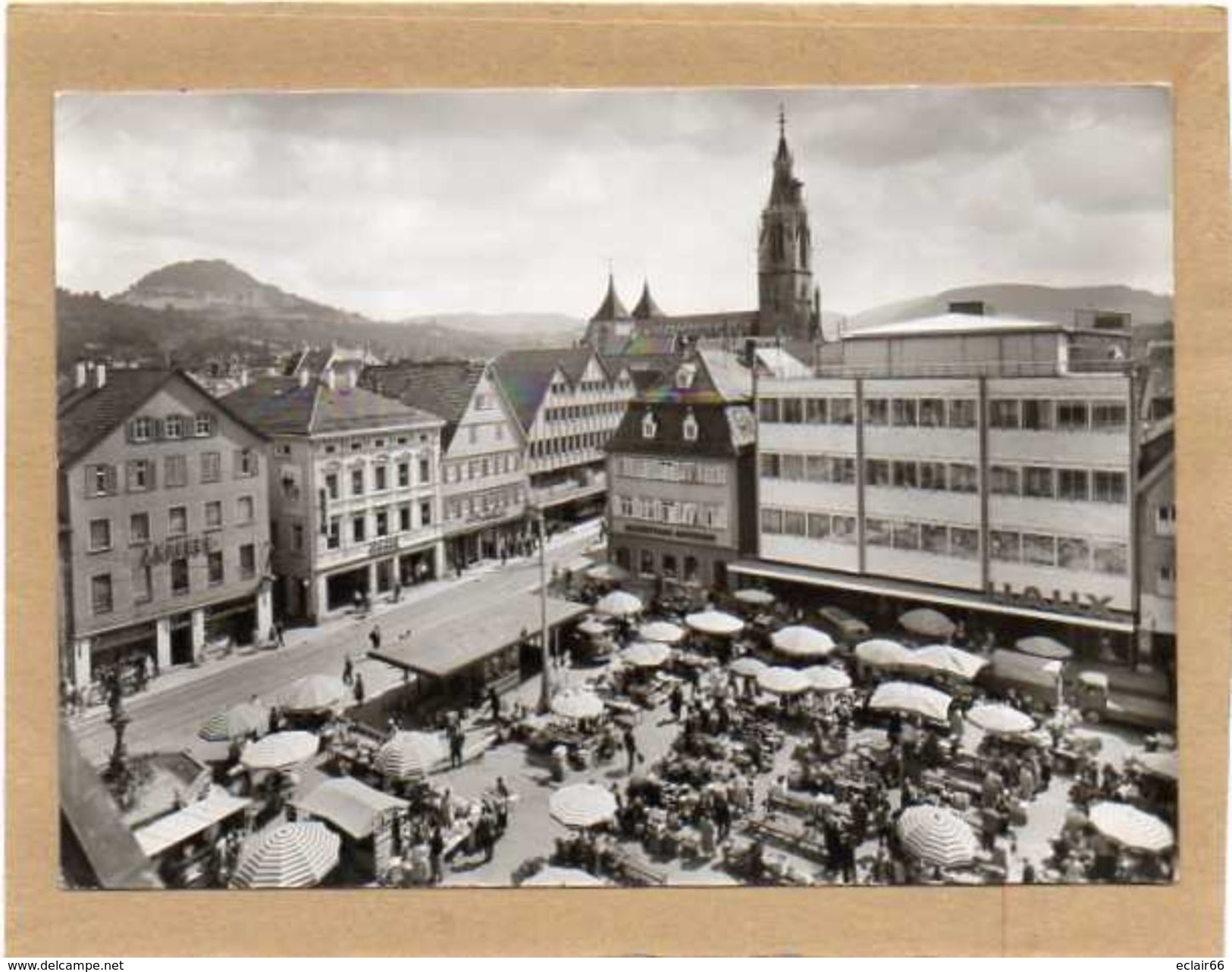Reutlingen Marktplatz  Mit Achalm U . Marienkirche  CPM Année  1964 - Reutlingen