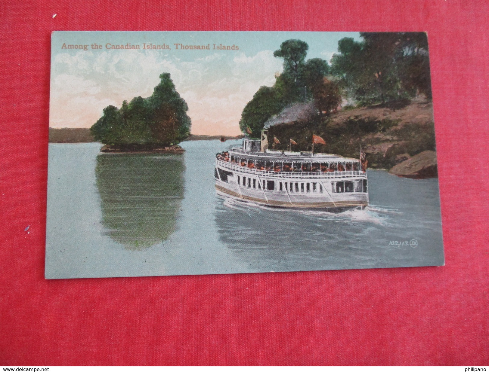 Steamer Among The Canadian Islands  Thousand Islands == =ref 2776 - Paquebots