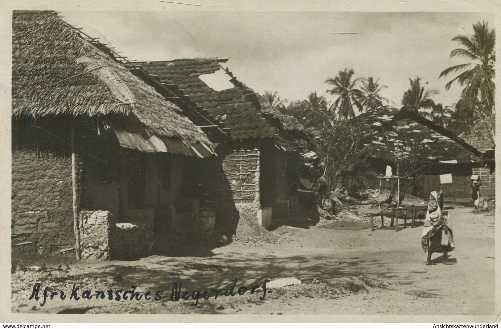 Südwestafrika - Afrikanisches Negerdorf 1931 (002712) - Ehemalige Dt. Kolonien