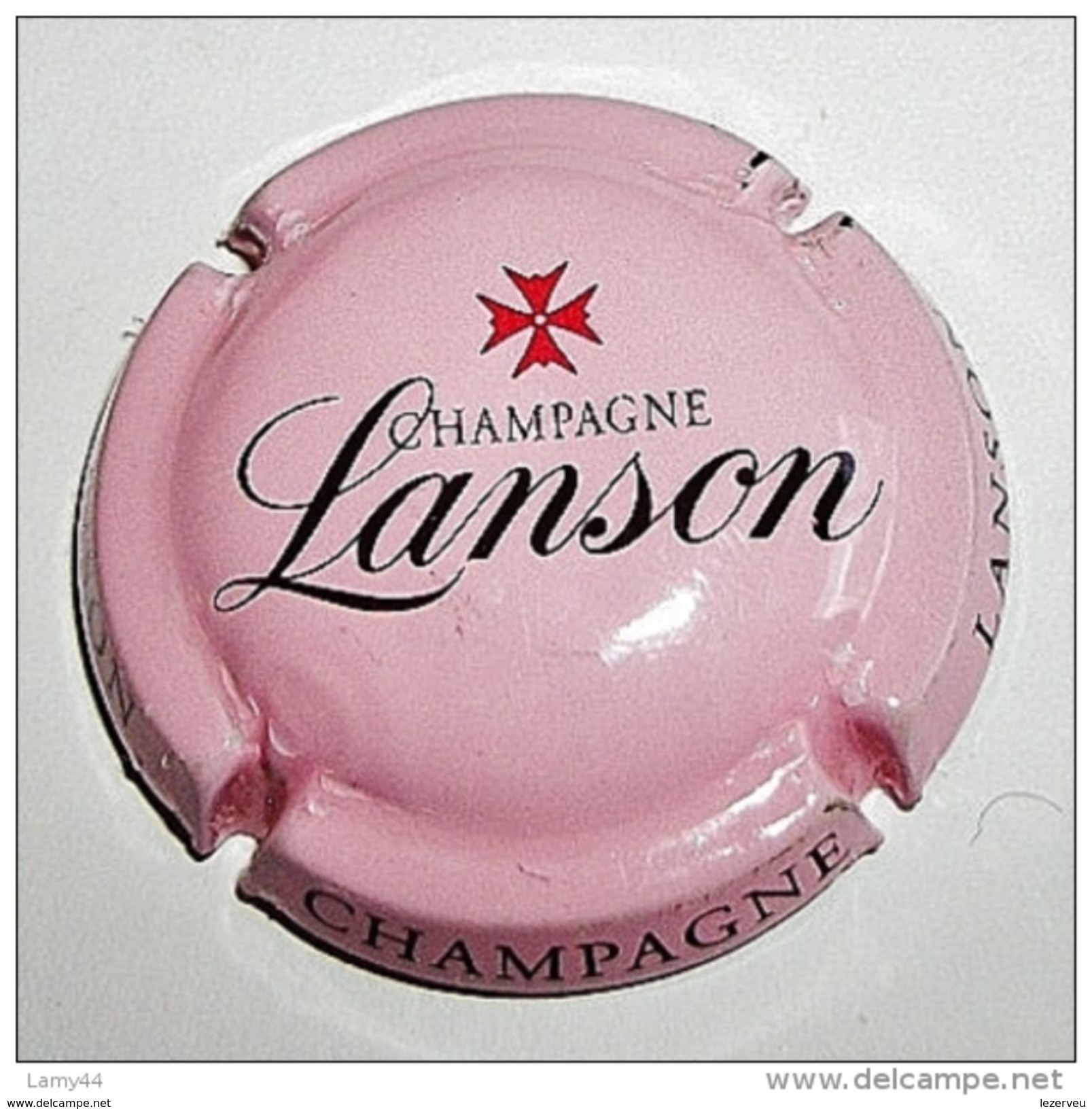 CAPSULE DE MUSELET CHAMPAGNE LANSON  (noir Sur Rose) - Lanson