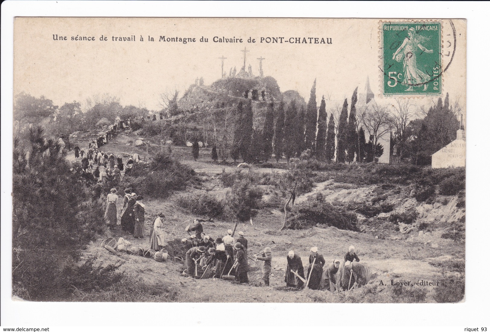 Une Séance De Travail à La Montagne Du Calvaire De PONT-CHATEAU - Pontchâteau