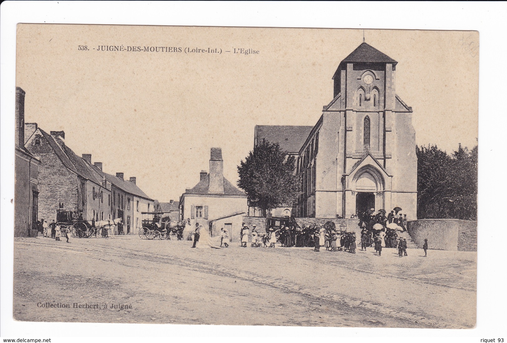 538 - JUIGNE-DES-MOUTIERS - L'Eglise - Sonstige & Ohne Zuordnung