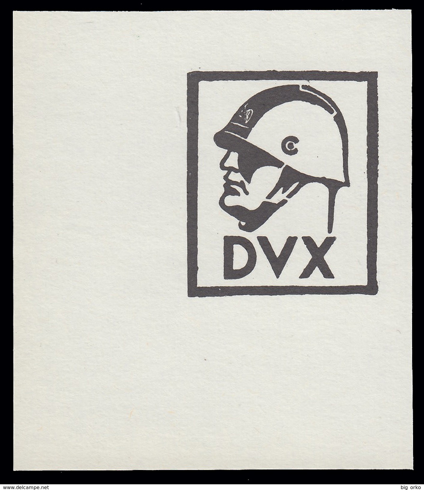 DVX - Benito Mussolini - Erinnofilo (chiudilettera) C - Erinnofilia