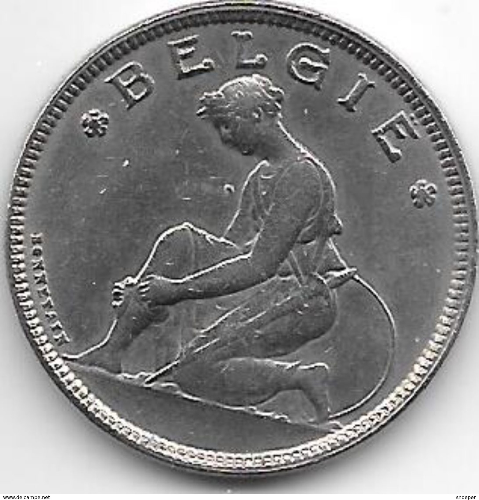 *belguim 2 Francs   1923  Dutch  Xf+ - 2 Francs