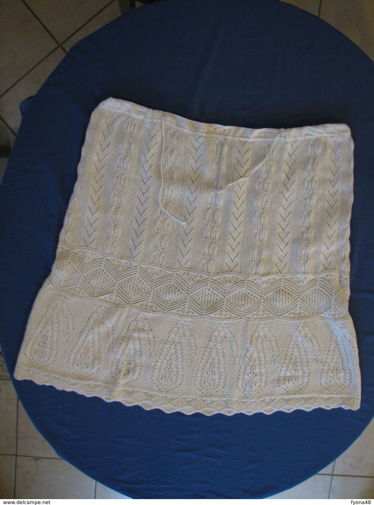 1 - Jupon  Ou Jupe En Coton Tricoté Monogrammé - Before 1900