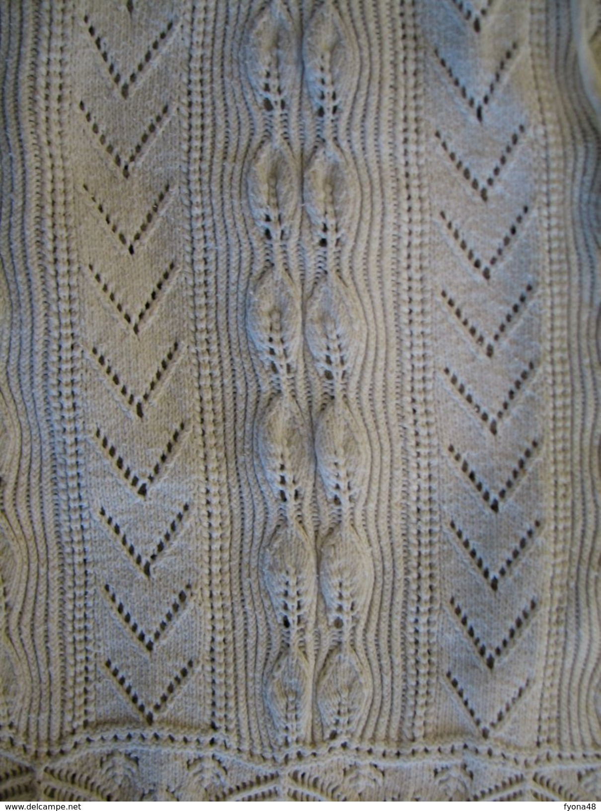 1 - Jupon  Ou Jupe En Coton Tricoté Monogrammé - Antes De 1900