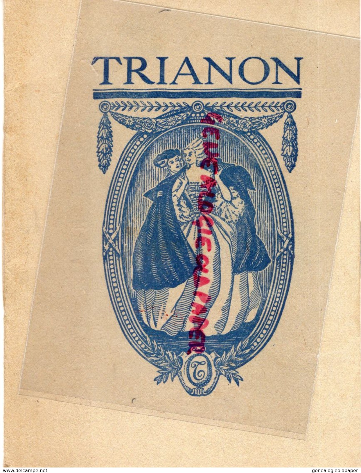 33- BORDEAUX- PROGRAMME THEATRE TRIANON SAISON 1932-33-A.CAZAUBON LE BOUSCAT-UNIVERSAL HOTEL-DARCY-CASTERA-LOUIS LEGER - Programma's