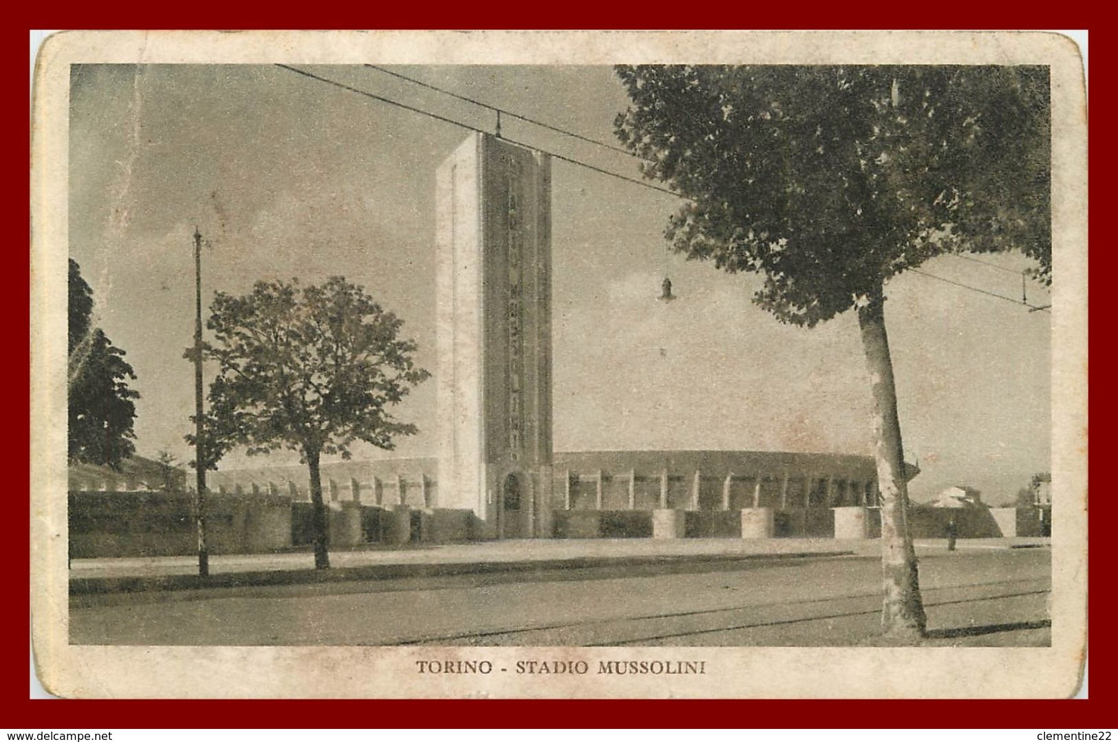 -- TORINO -Turin Stadio Mussolini (trace Pliure Gauche) - Estadios E Instalaciones Deportivas