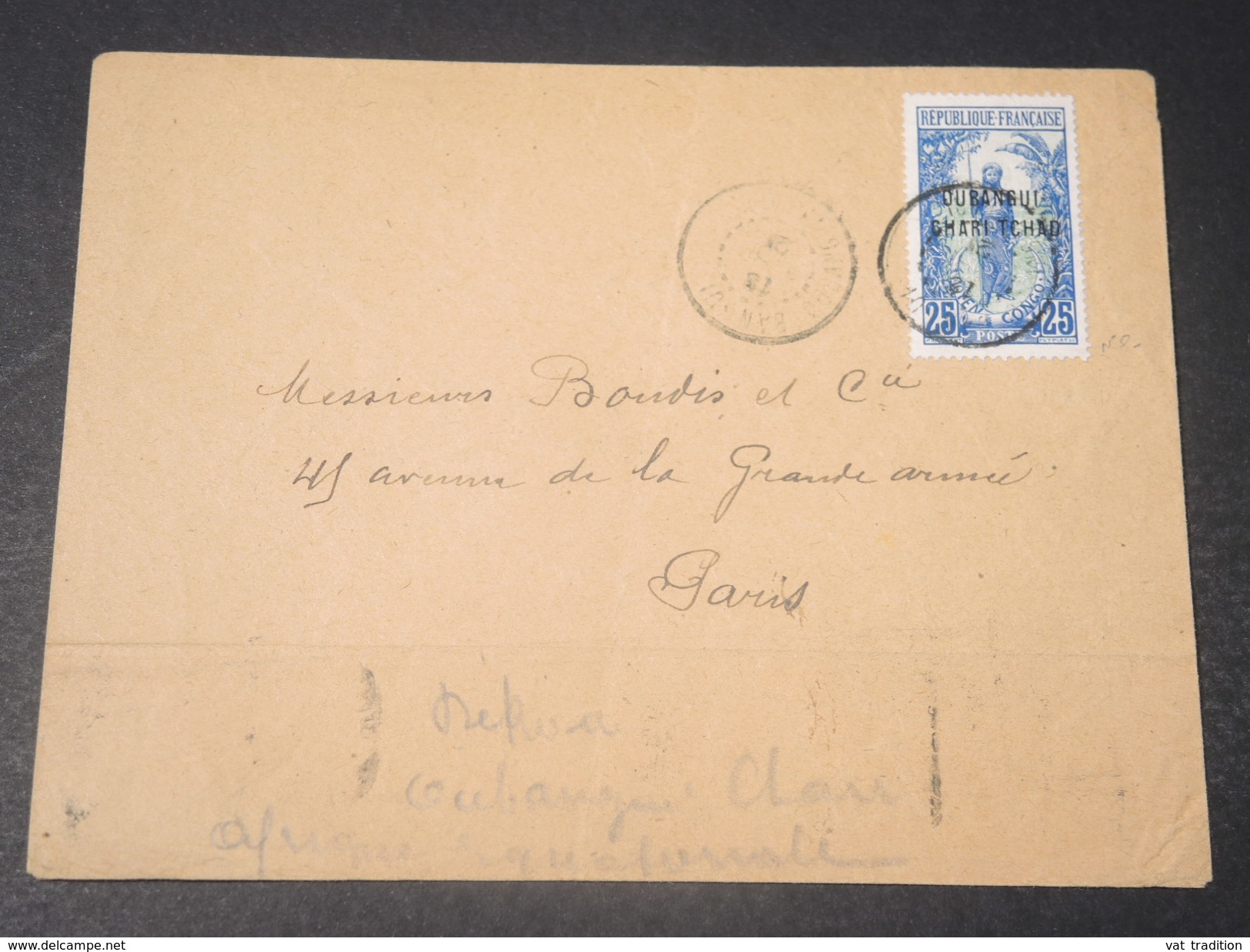 OUBANGUI - Enveloppe De Bangui Pour La France , Affranchissement Plaisant - L 10686 - Covers & Documents