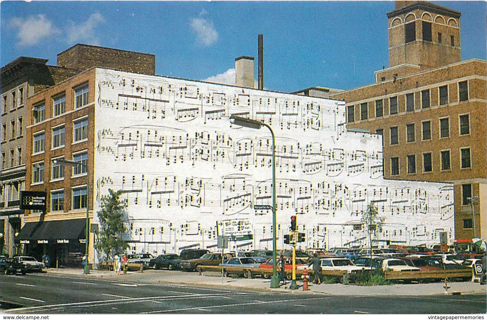 275751-Minnesota, Minneapolis, Schmitt Music Company, "Scarbo" Decorating The Side Of The Store, MWM Dexter No 710-E - Minneapolis