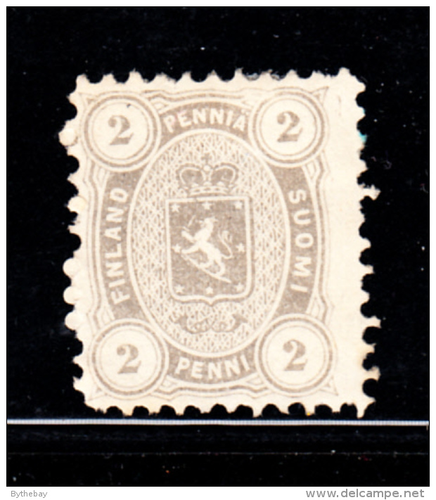 Finland 1875-81 MH Scott #17 2p Coat Of Arms White Line Above E In PENNIA - Neufs