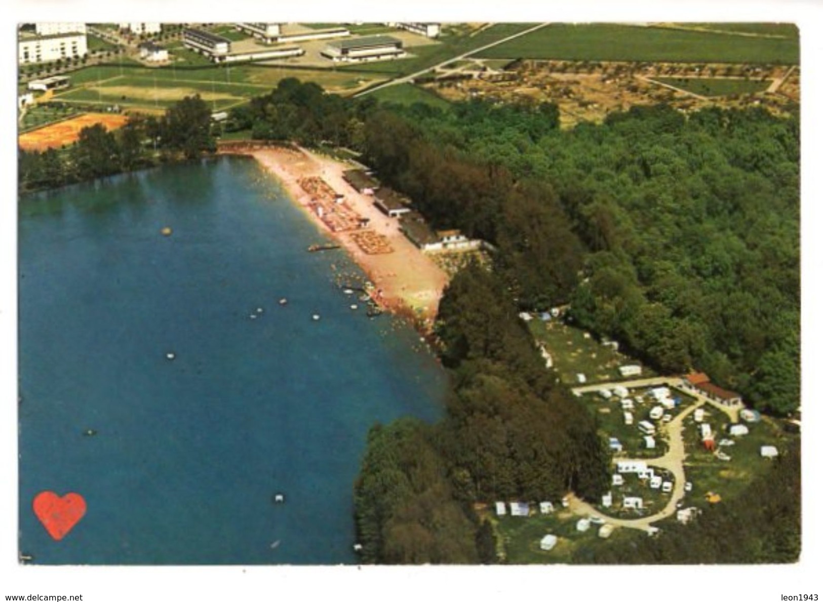 19321-LE-67-En Avion Au-dessus De Strasbourg Illkirch-Plage Baggersee-Camping - Strasbourg