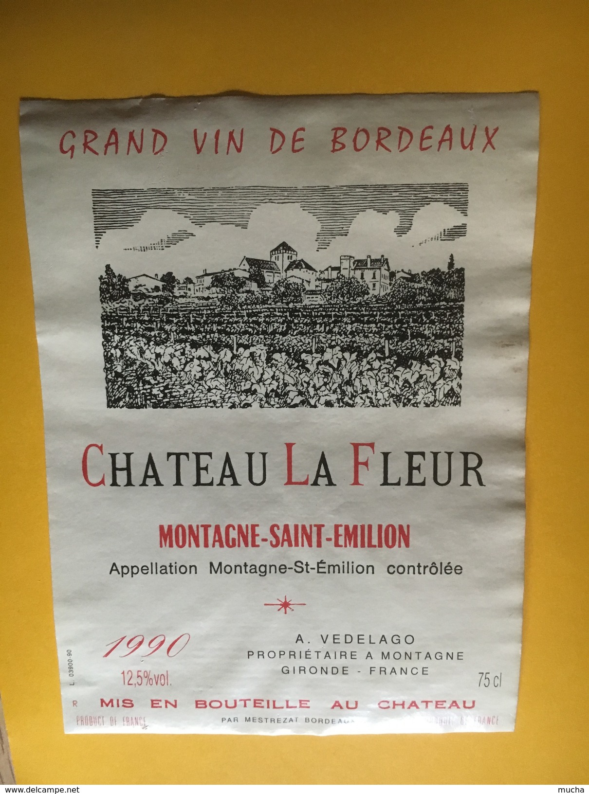 6258 - Château La Fleur 1990 Montagne Saint Emilion - Bordeaux