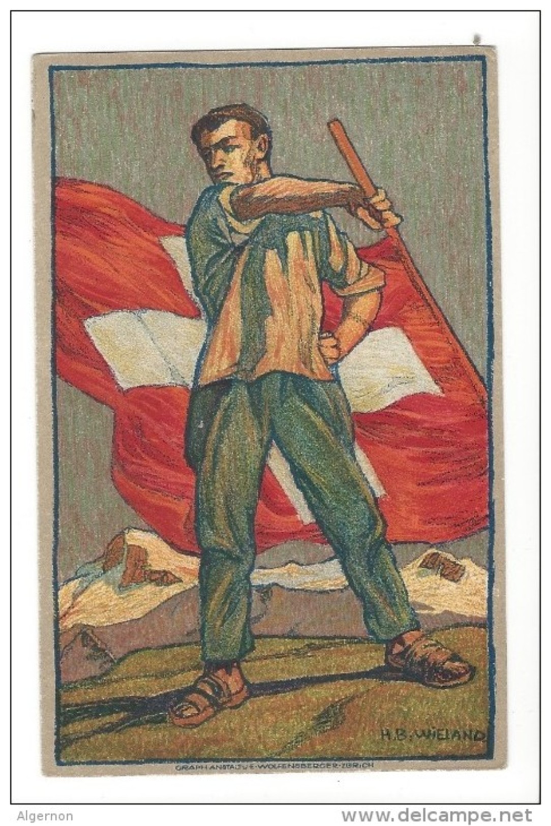 N16- Fête Nationale Bundesfeier Carte N°3  Carte Neuve 1912 (carton Blanc) - Entiers Postaux