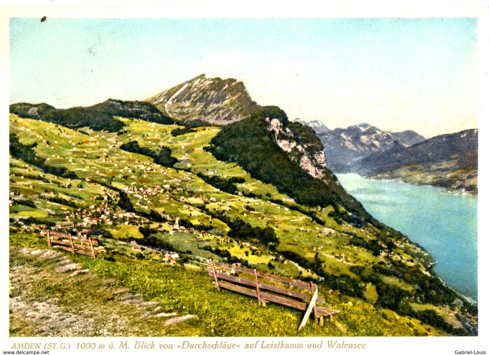 Amden Durchschläge Auf Leistkamm Und Walensee - Sceau Hotel Pension Löwen - Amden