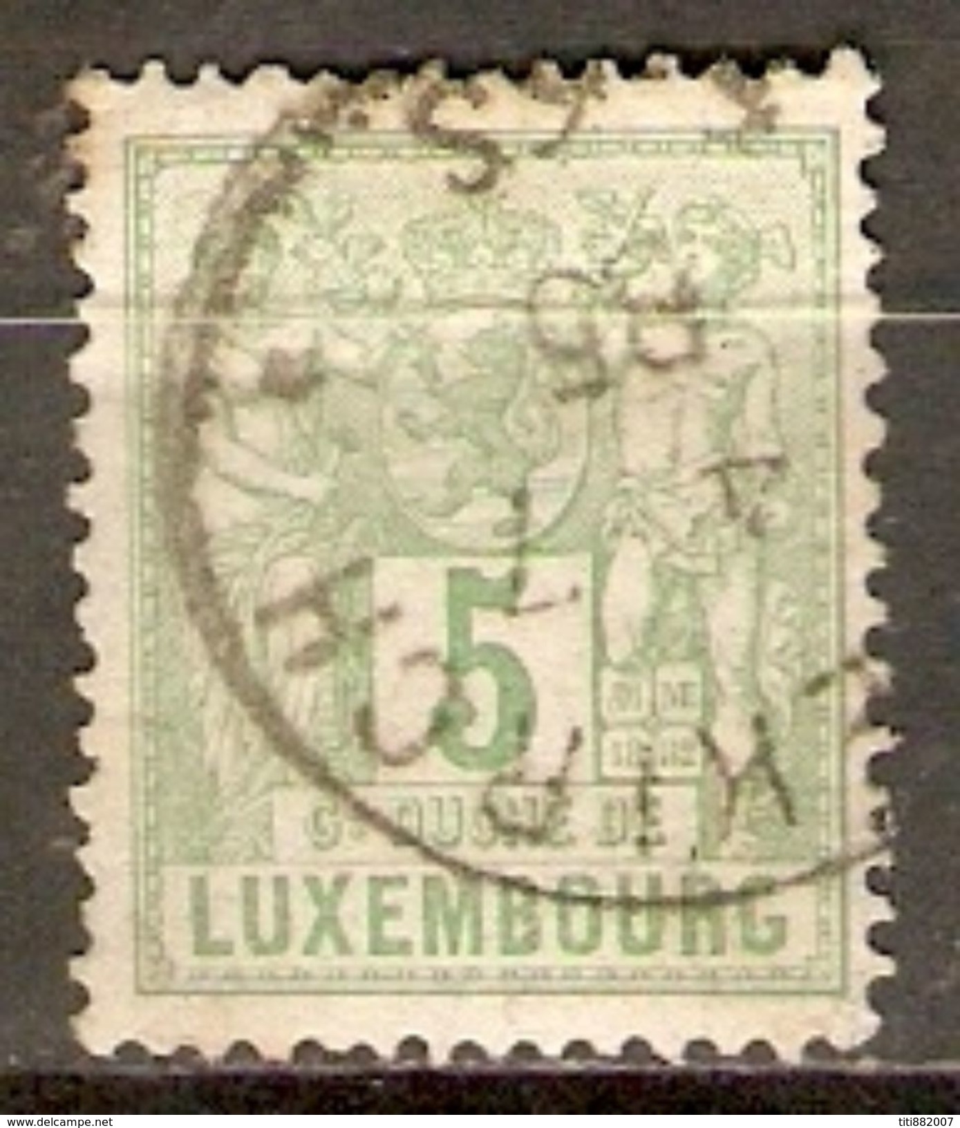 LUXEMBOURG      -     1882 .      Y&T N° 50 Oblitéré - 1882 Allegorie