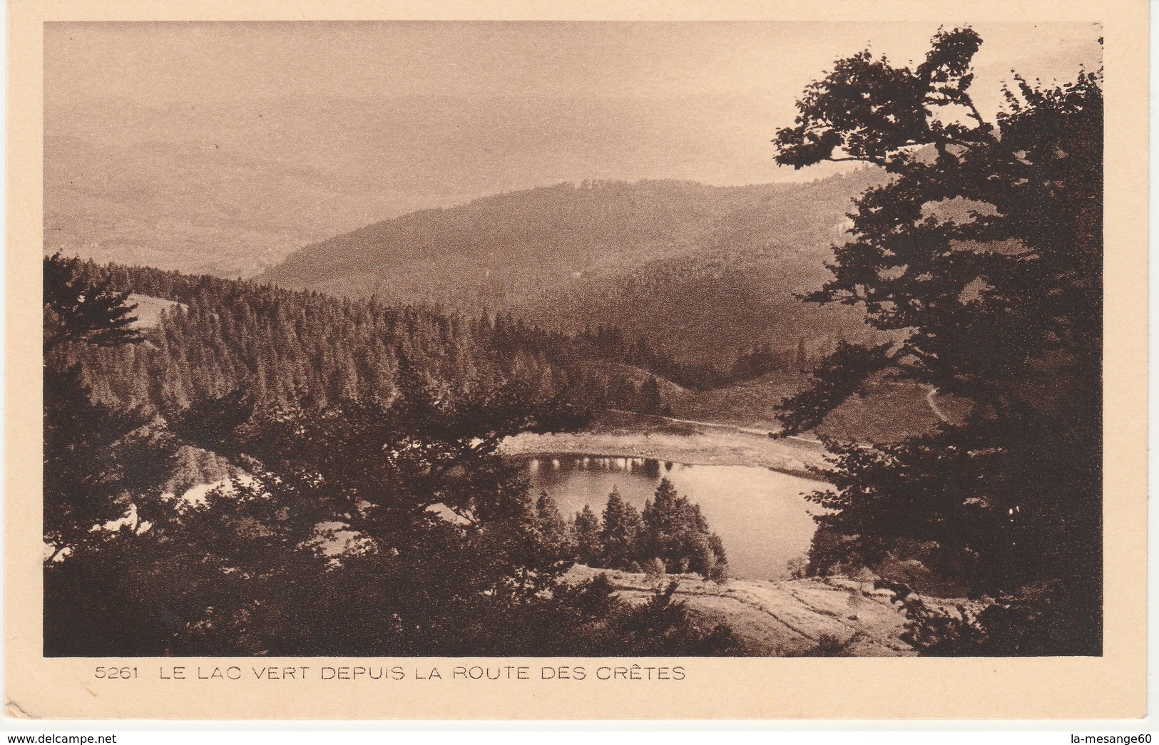 CPA...88....VOSGES //........LE  LAC  VERT  DEPUIS  LA  ROUTE  DES  CRETES - Other & Unclassified