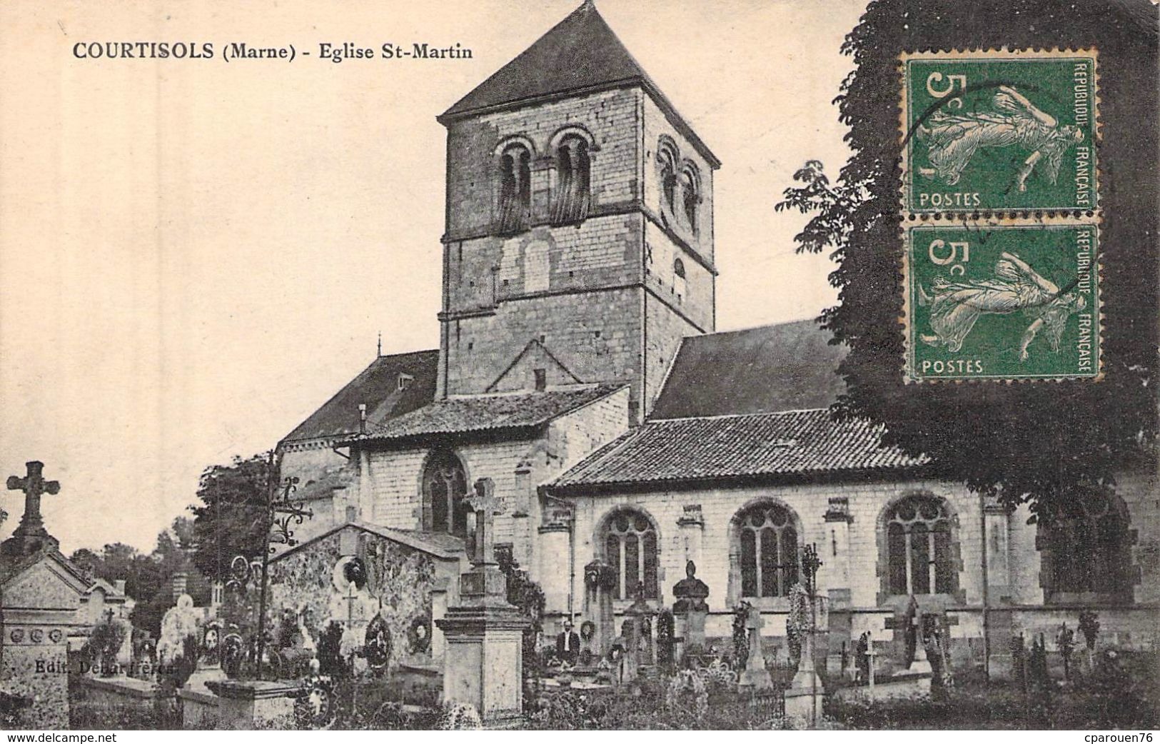 C P A  51 Marne Courtisols Eglise St Martin - Courtisols