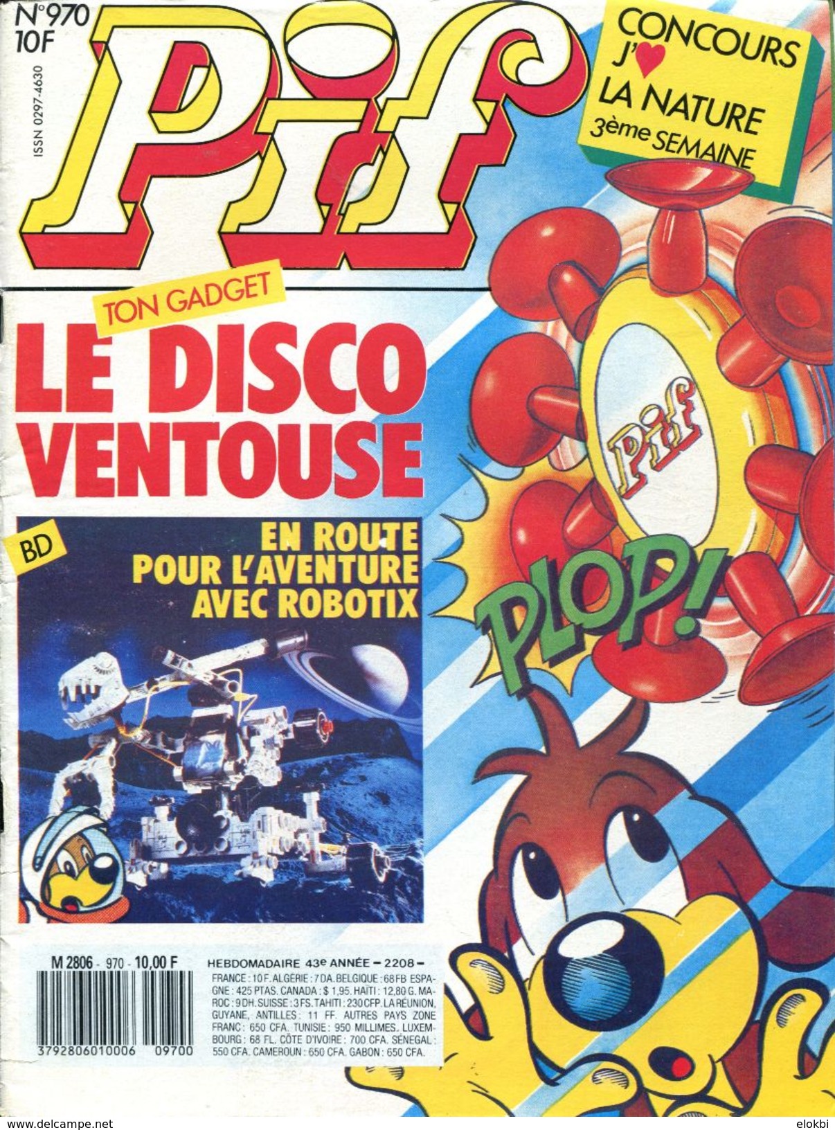 Pif Gadget N°970 D'octobre 1987 - Rahan "La Reine Des Ombres" (2ème épisode) - Pif Gadget