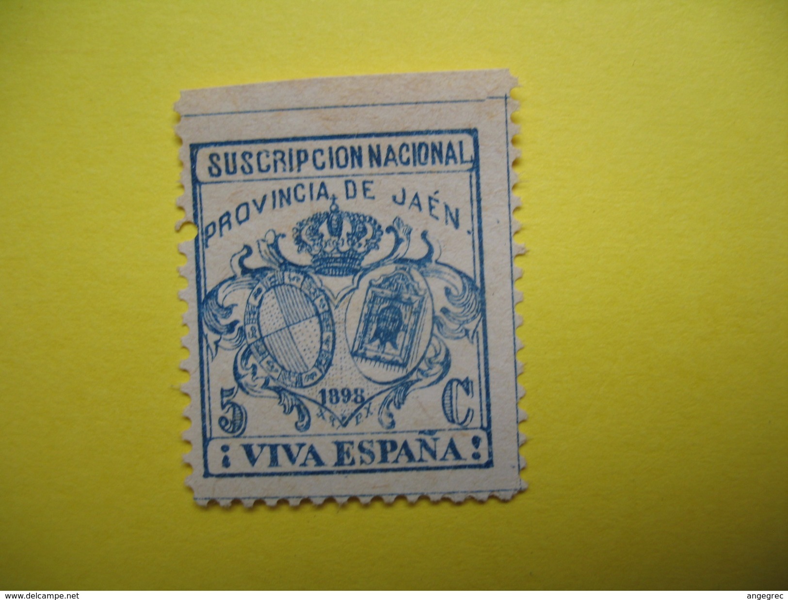 Vignette Suscripcion Nacional Provincial De Jaen  Viva Espana - Erinnophilie