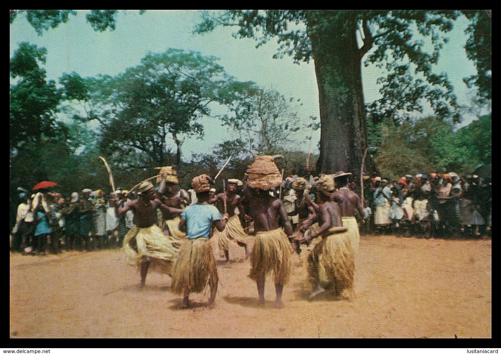 GUINÉ-BISSAU -   COSTUMES - Dança Do Pau Dos Balantas. ( Ed. Centro De Informação E Turismo ) Carte Postale - Guinea Bissau