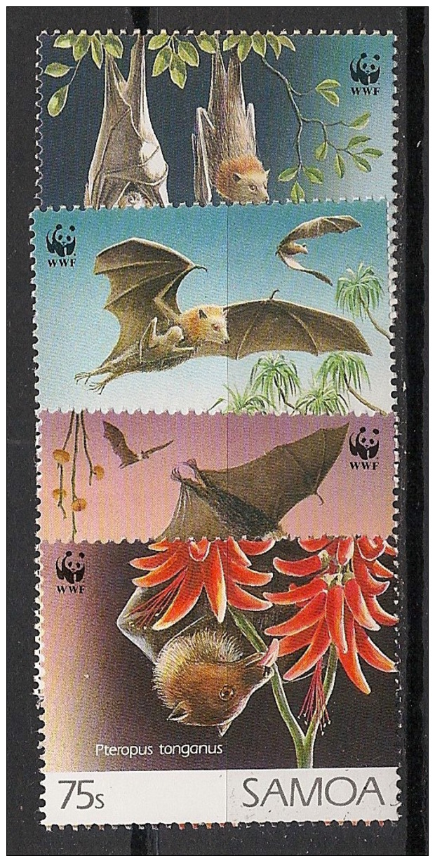 Samoa - 1993 - N°Yv. 763 à 766 - Chauve-souris / WWF - Neuf Luxe ** / MNH / Postfrisch - Other & Unclassified