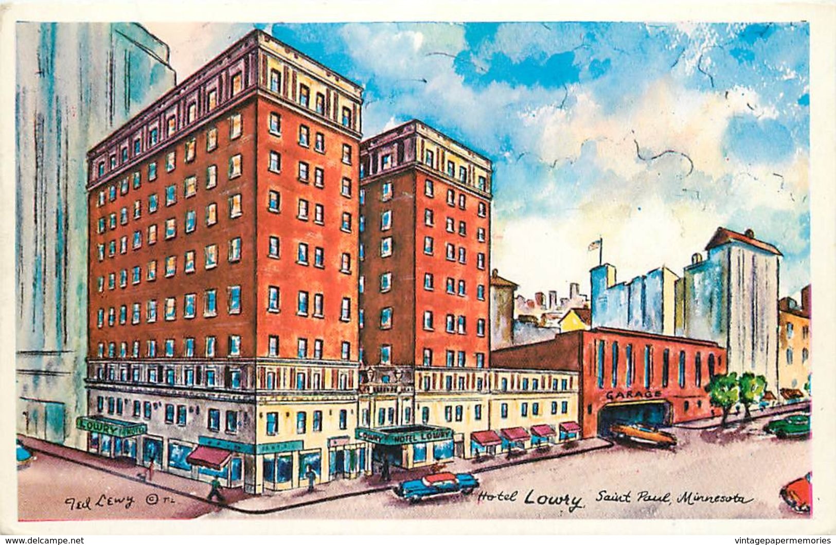 275953-Minnesota, Saint Paul, Hotel Lowry, Artist Ted Lewy No L-256 - St Paul