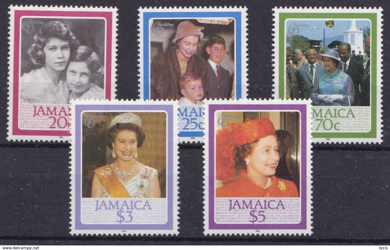 Jamaica 1986 MNH**- Queen Birthday - Jamaica (1962-...)