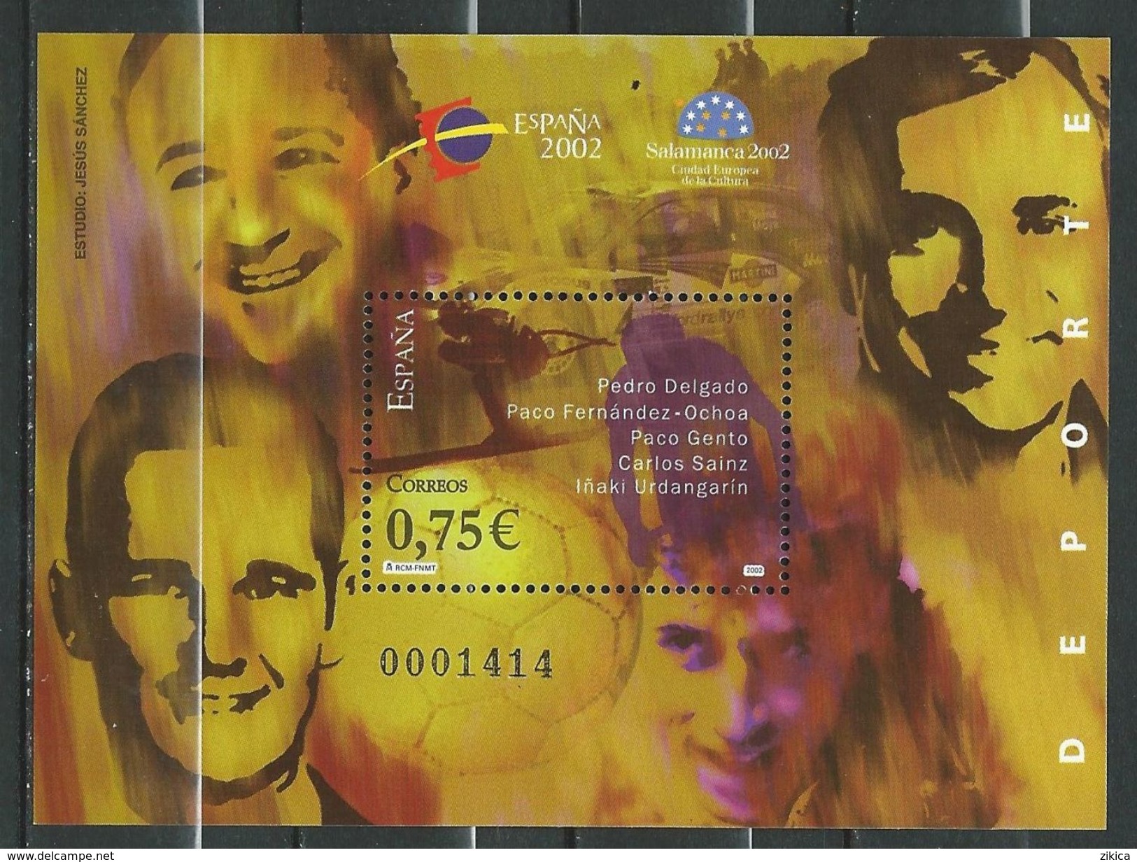 Spain/Espagne - 2002 World Youth Philatelic Exhibition Espana 2002 Salamanca - Sports.S/S. MNH - Ungebraucht