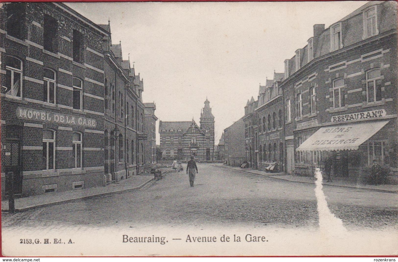 Beauraing Namur Avenue De La Gare 1907 (abimee) (beschadigd) - Beauraing