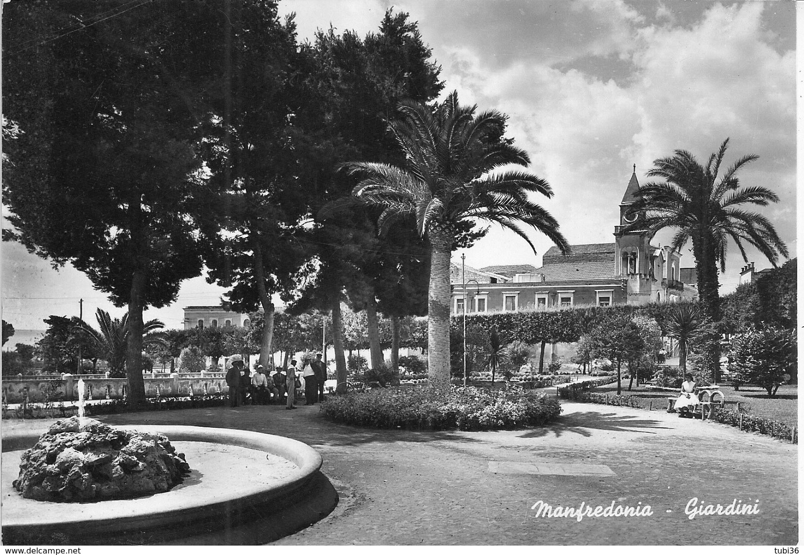 MANFREDONIA - GIARDINI - B/N - N/V - ANIMATA - Manfredonia