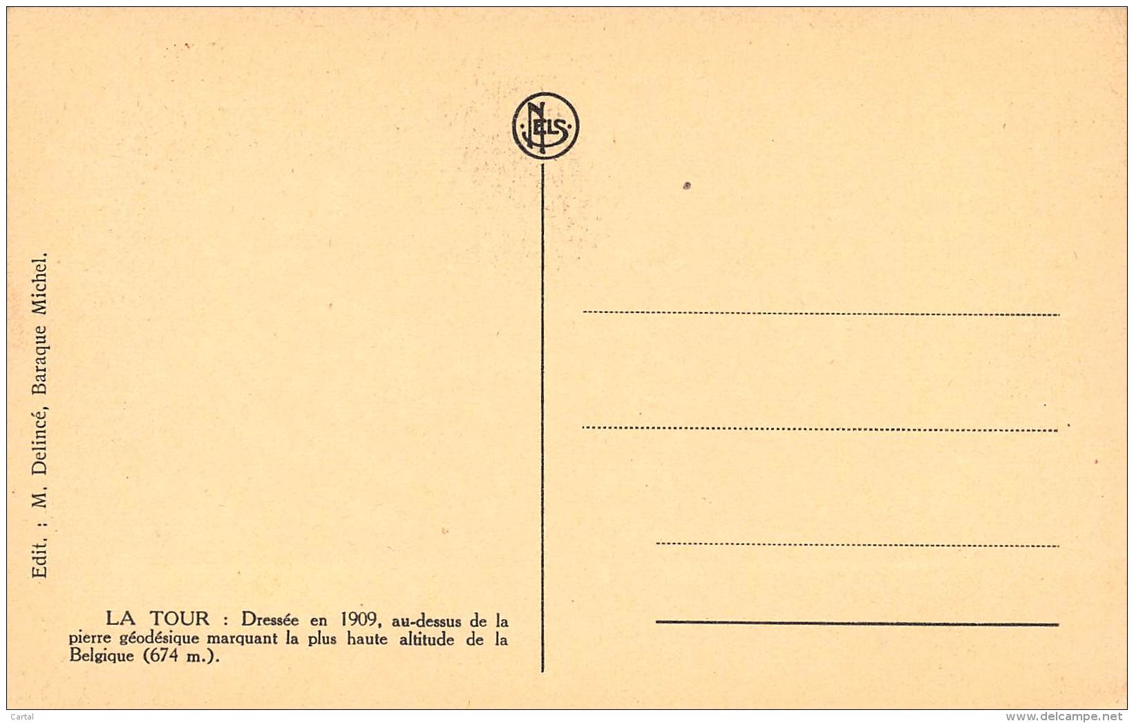 La Baraque Michel Sous La Neige.  Hiver 1925-16.  Signal Géodésique. - Jalhay