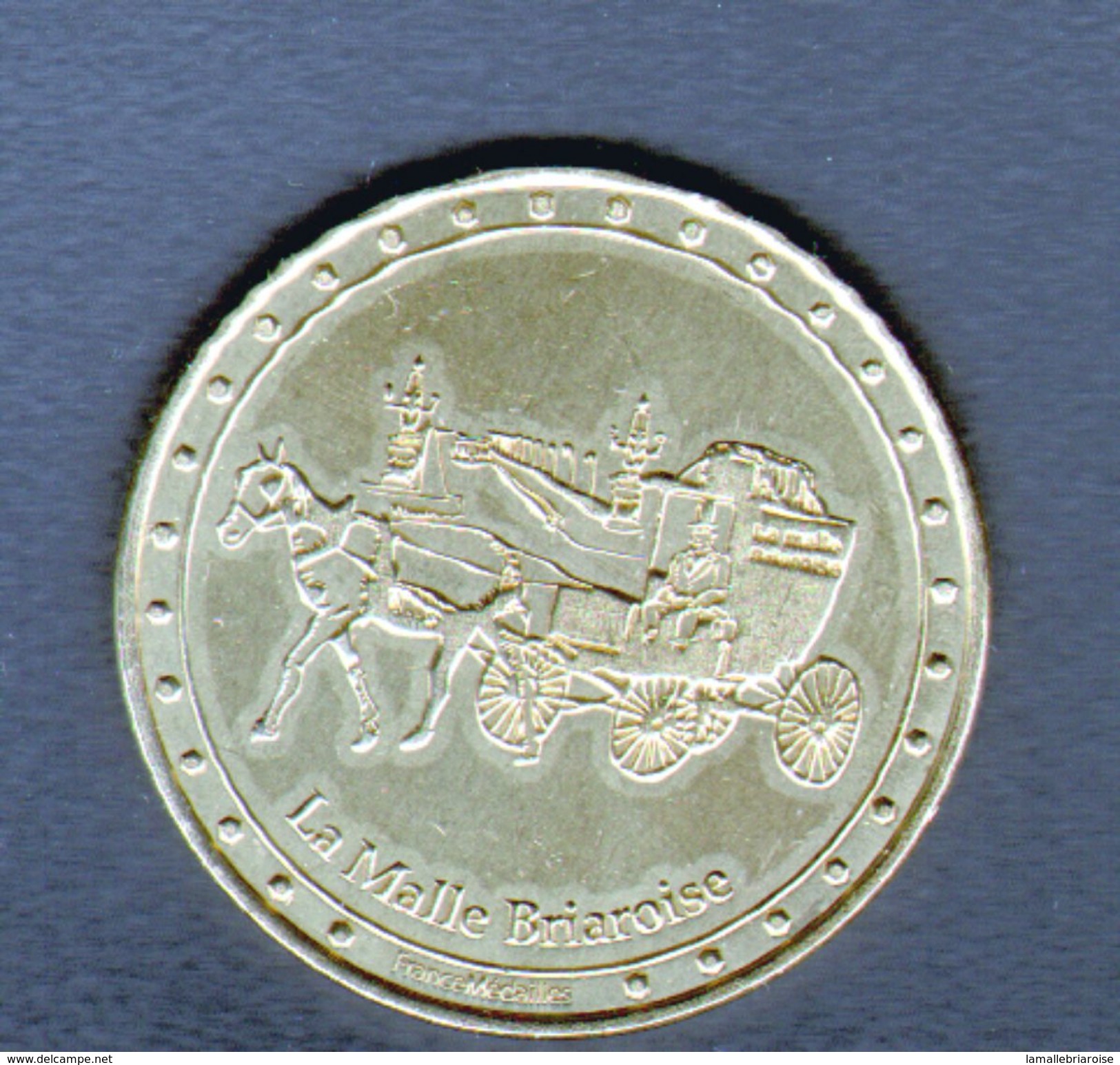 France Medailles, Jeton Touristique De Briare, L'eglise - 2012