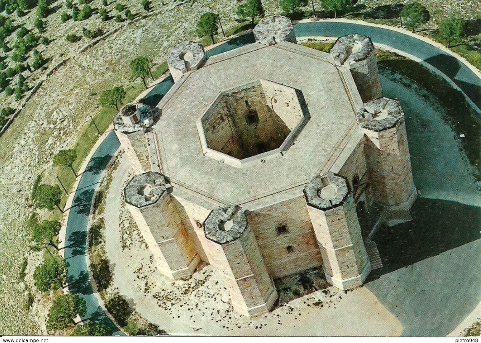 Andria (Puglia) Castel Del Monte, Veduta Aerea, Chateau Du Mont, Vue Aerienne, Castle Of The Mount, Aerial View - Andria