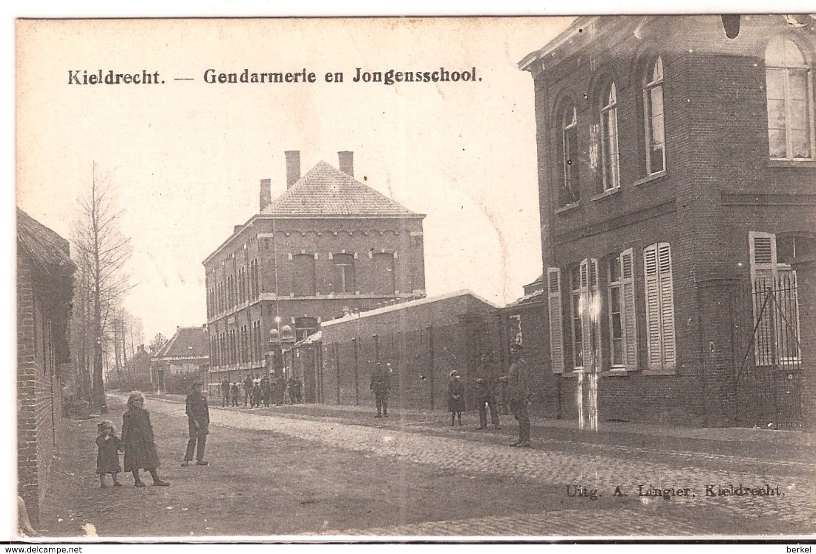 KIELDRECHT GENDARMERIE EN JONGENSSCHOOL Feldpost 1915 Re610/d4 - Beveren-Waas