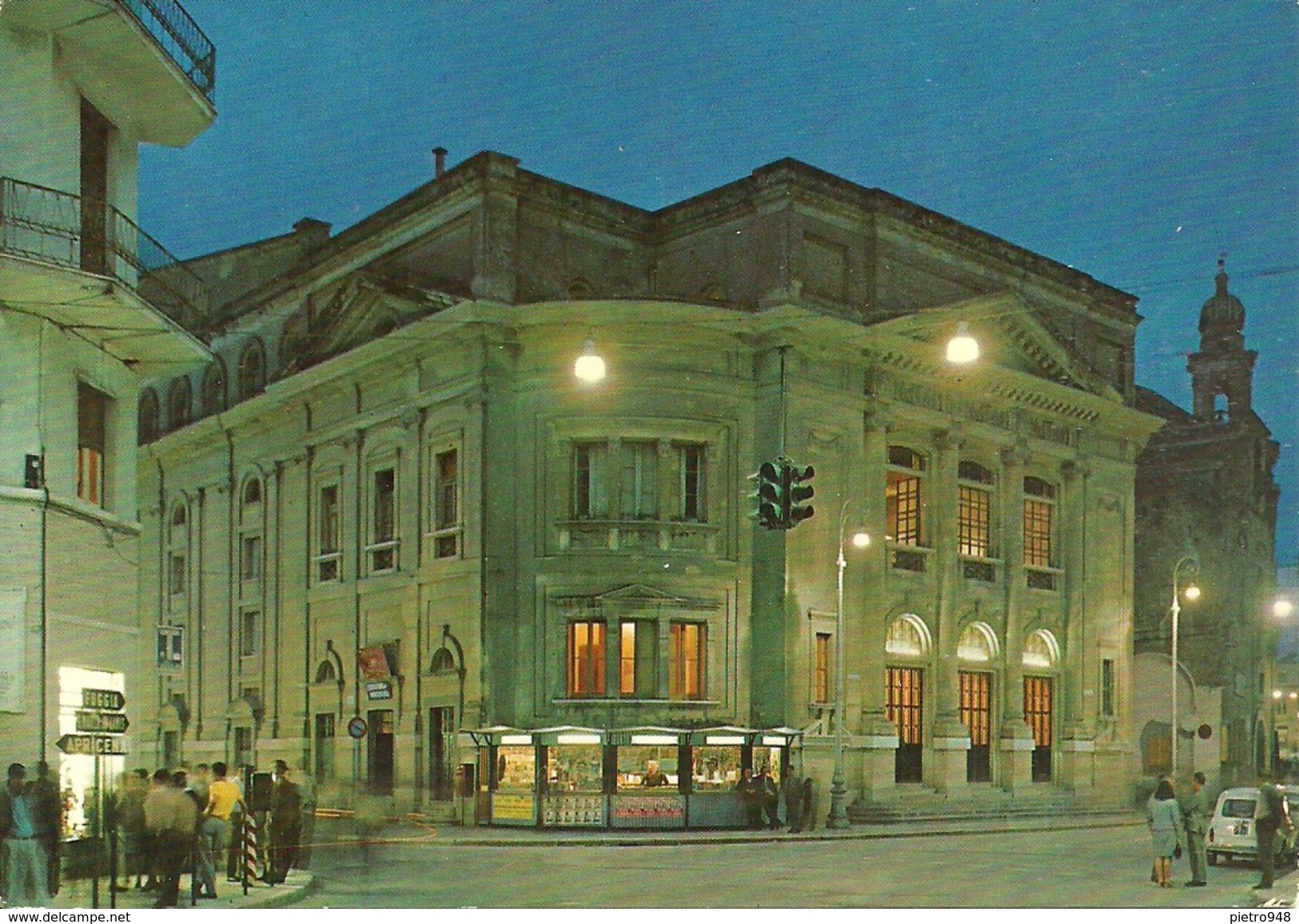 San Severo (Foggia) Teatro Comunale Notturno, Theatre Communal La Nuit, Municipal Theatre By Night, Gemeinde Theater - San Severo