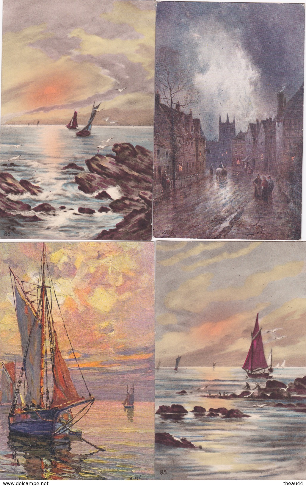 ¤¤  -   ILLUSTRATEUR   -  Lot De 12 Cartes   -  Paysages  -  ¤¤ - 1900-1949