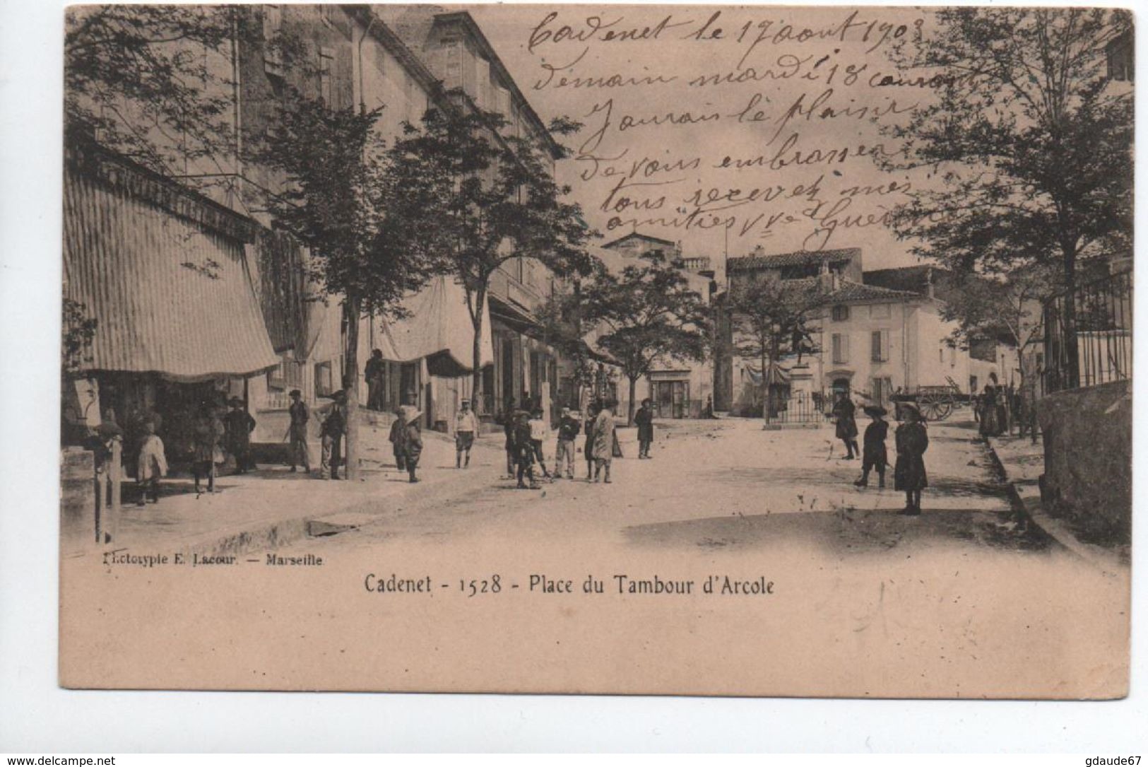 CADENET (84) - PLACE DU TAMBOUR D'ARCOLE - Cadenet