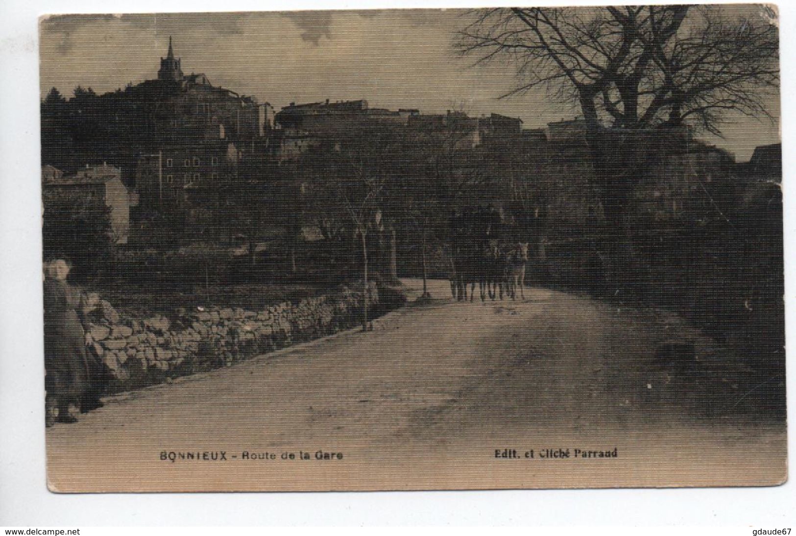 BONNIEUX (84) - ROUTE DE LA GARE - Bonnieux