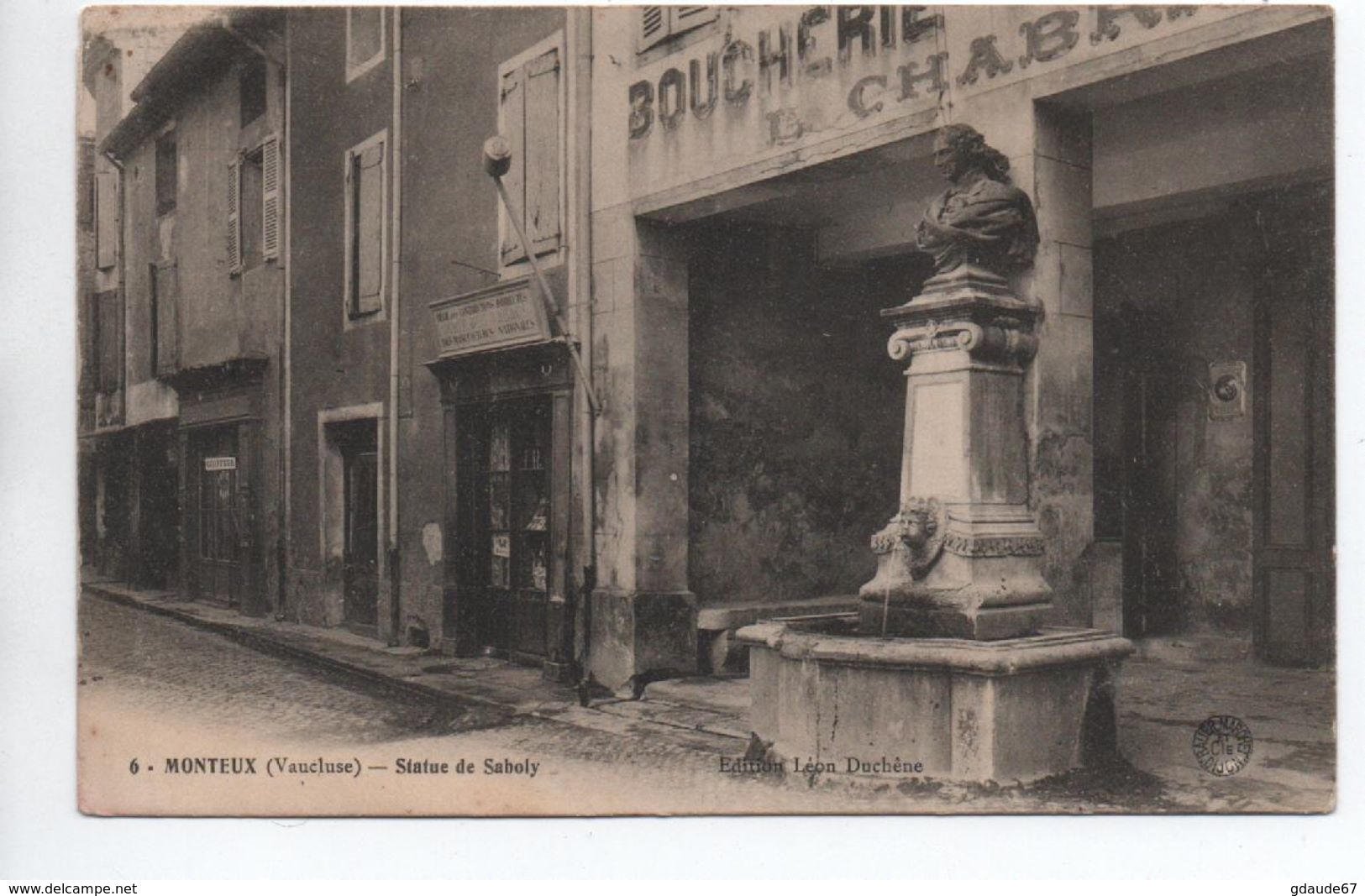 MONTEUX (84) - STATUE DE SABOLY - Monteux