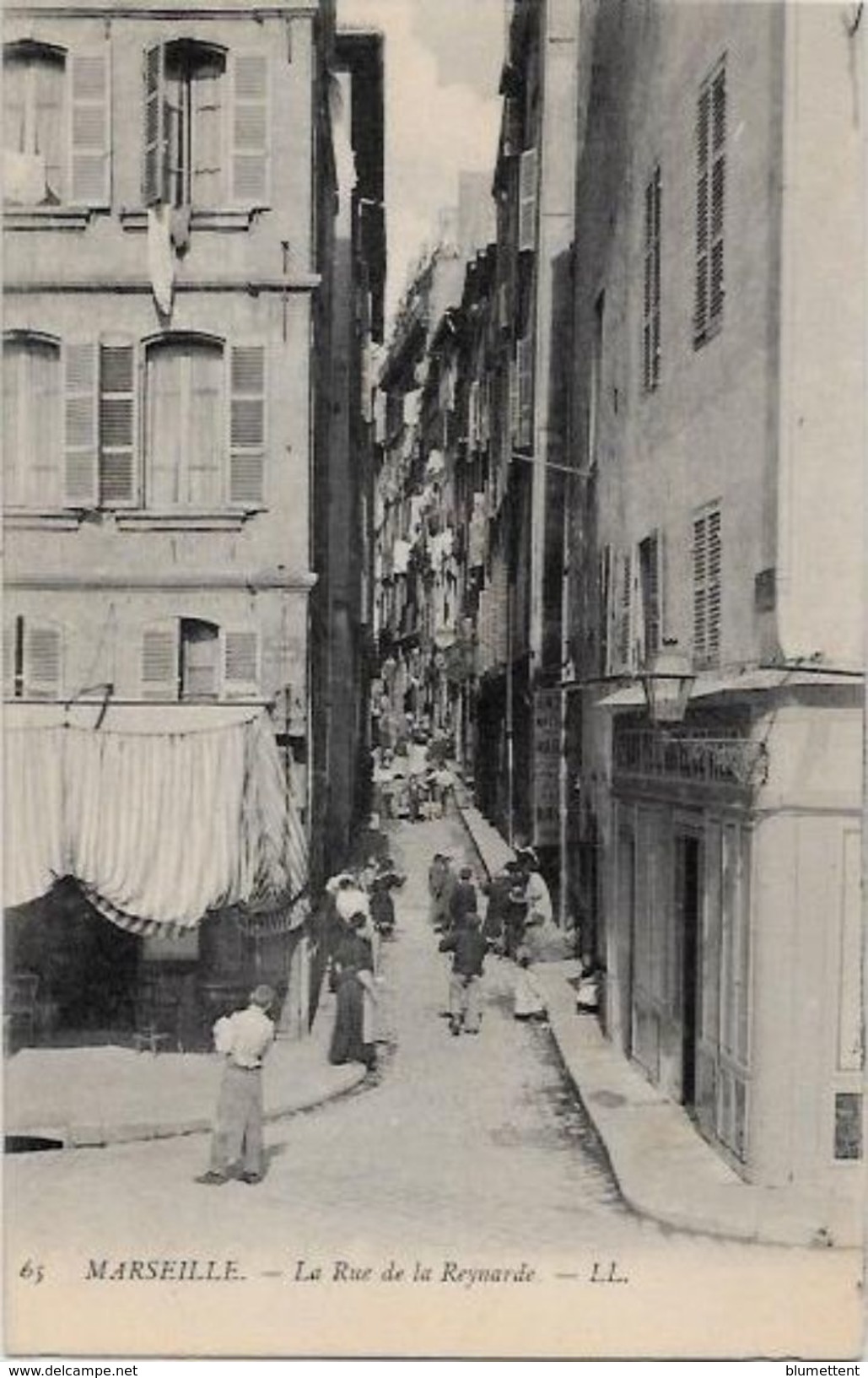 CPA Marseille Non Circulé Rue - Canebière, Centro Città