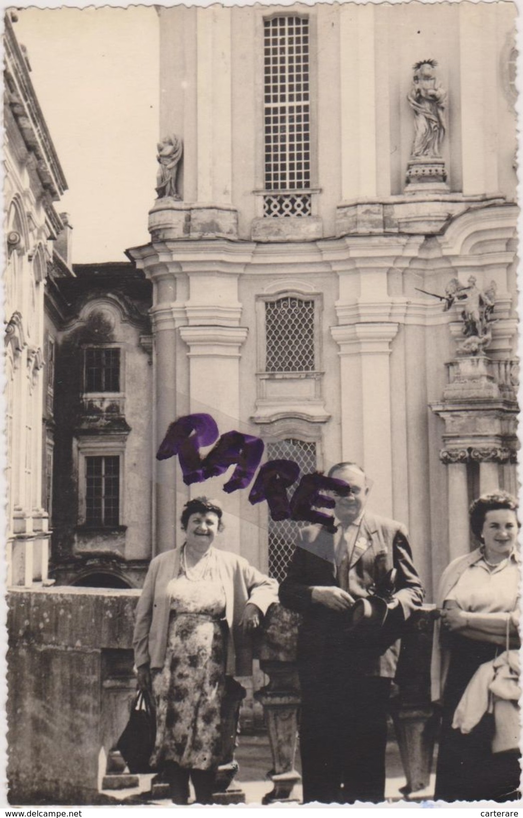 AUTRICHE,OSTERREICH,AUSTRIA,WACHAU,ABBAYE DE MELK,1956,CATHOLICISME,CARTE PHOTO RARE,BENEDICTINE - Autres & Non Classés